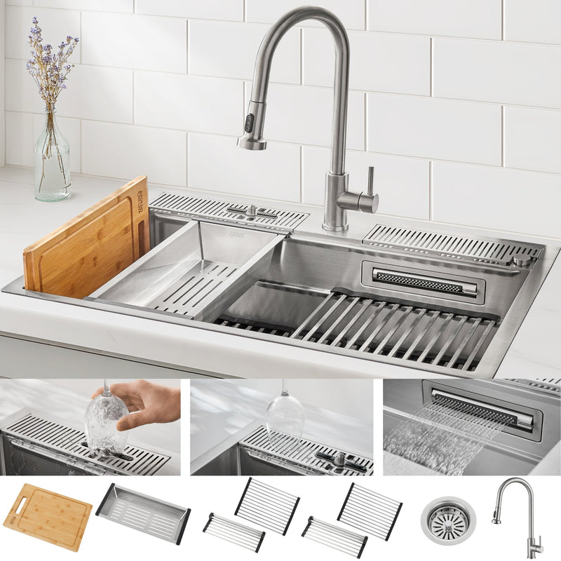 Forno D-WP30 33 in. Kitchen Sink