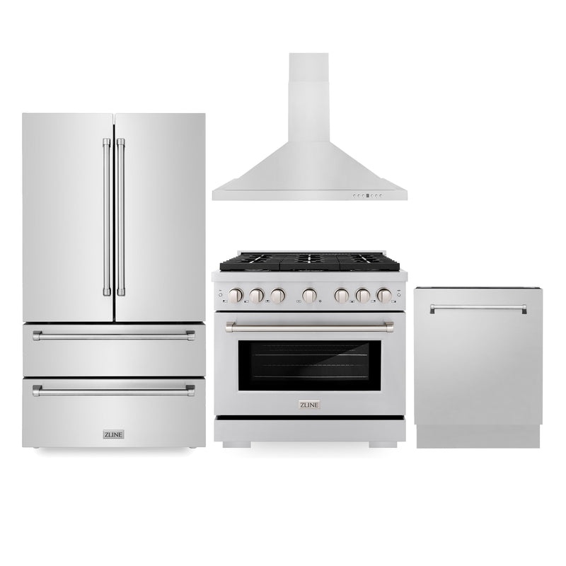 ZLINE 4KPR-SGRRH36-DWV 36 in. Appliance Package in Stainless Steel
