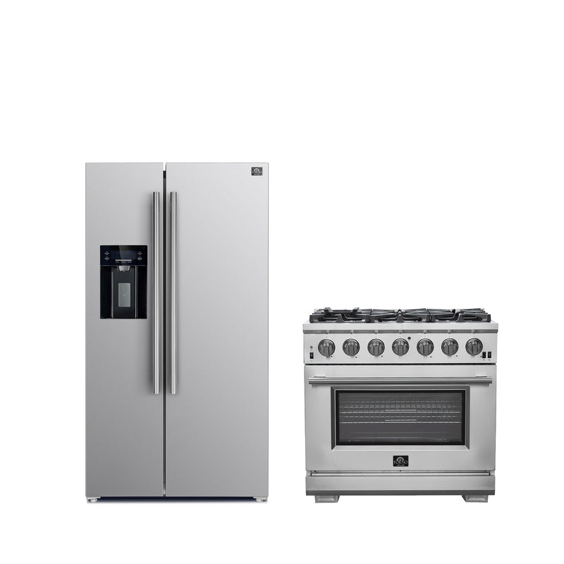 Forno FBDL-019-02CAUS Capriasca 36 in. Appliance Package in Stainless Steel