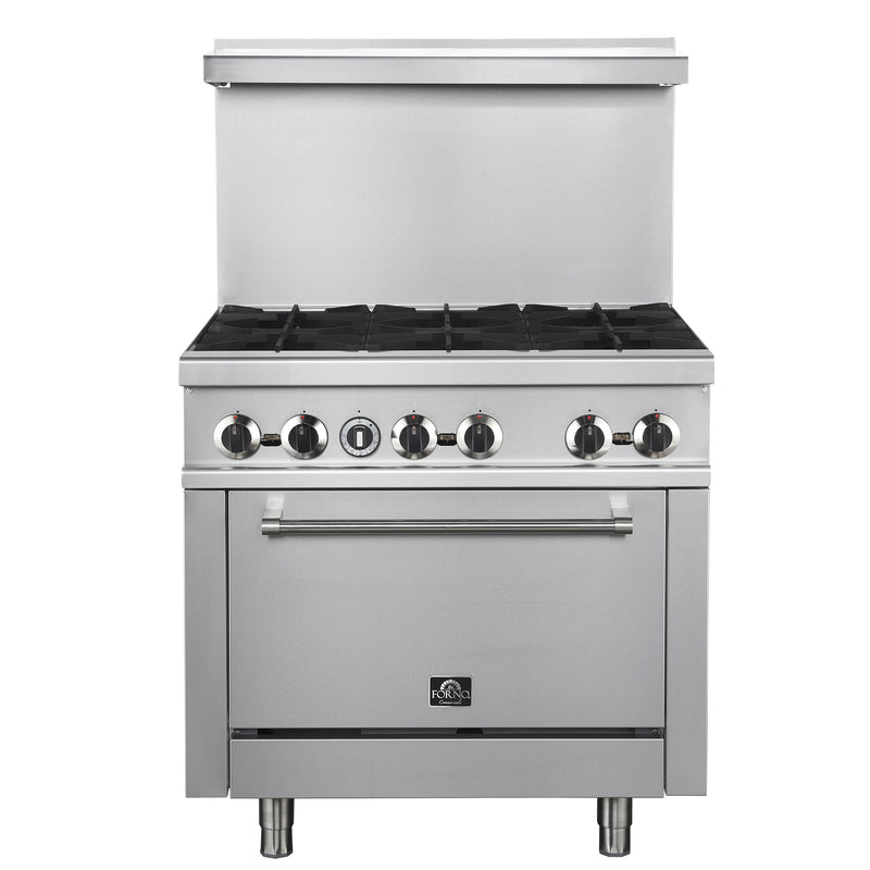 Forno FCMGR0093-36 36 in. Commercial Gas Range