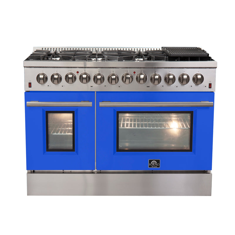 Forno FFSGS6156-48BLU Galiano 48 in. Dual Fuel Range