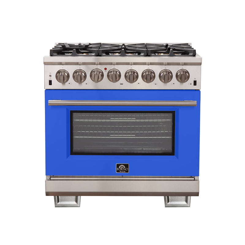 Forno FFSGS6187-36BLU Capriasca 36 in. Dual Fuel Range
