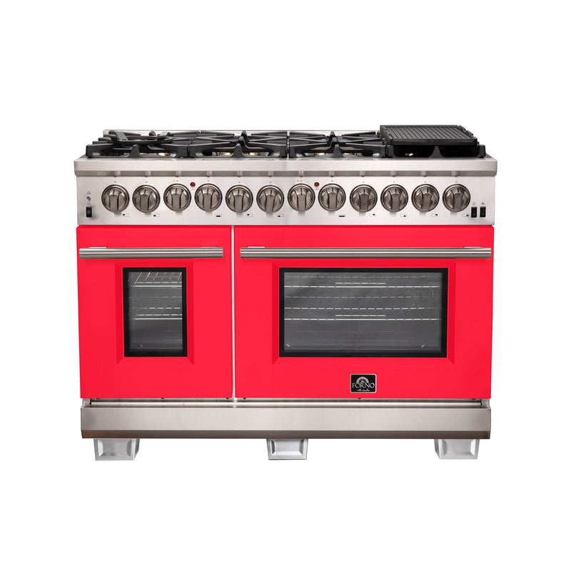 Forno FFSGS6187-48RED Capriasca 48 in. Dual Fuel Range