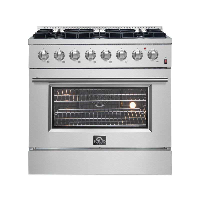 Forno FFSGS6197-36 36 in. Dual Fuel Range in Stainless Steel