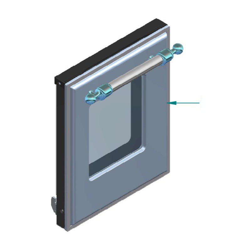 ILVE Parts EG9620006000220 Complete Triple Glass Door Kit for UOV 30 E3 (White, Copper Trim)