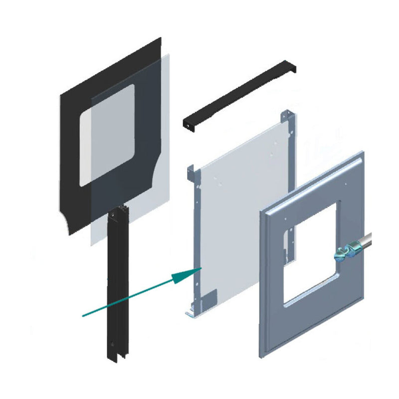 ILVE Parts EG9860007000000 Door Glass for UOV 30 E3