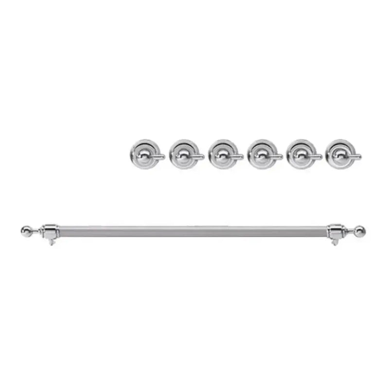 ILVE Chrome Knobs and Handle Bundle for 30 inch Nostalgie Induction
