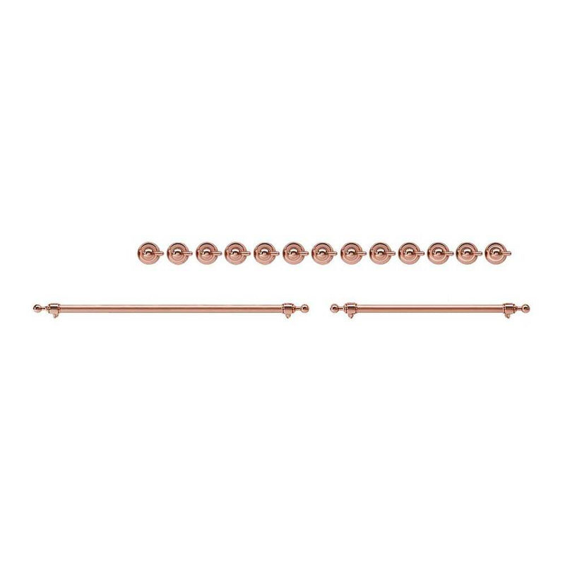 ILVE Copper Knobs and Handles Bundle for 60 inch Nostalgie Dual Fuel with Griddle