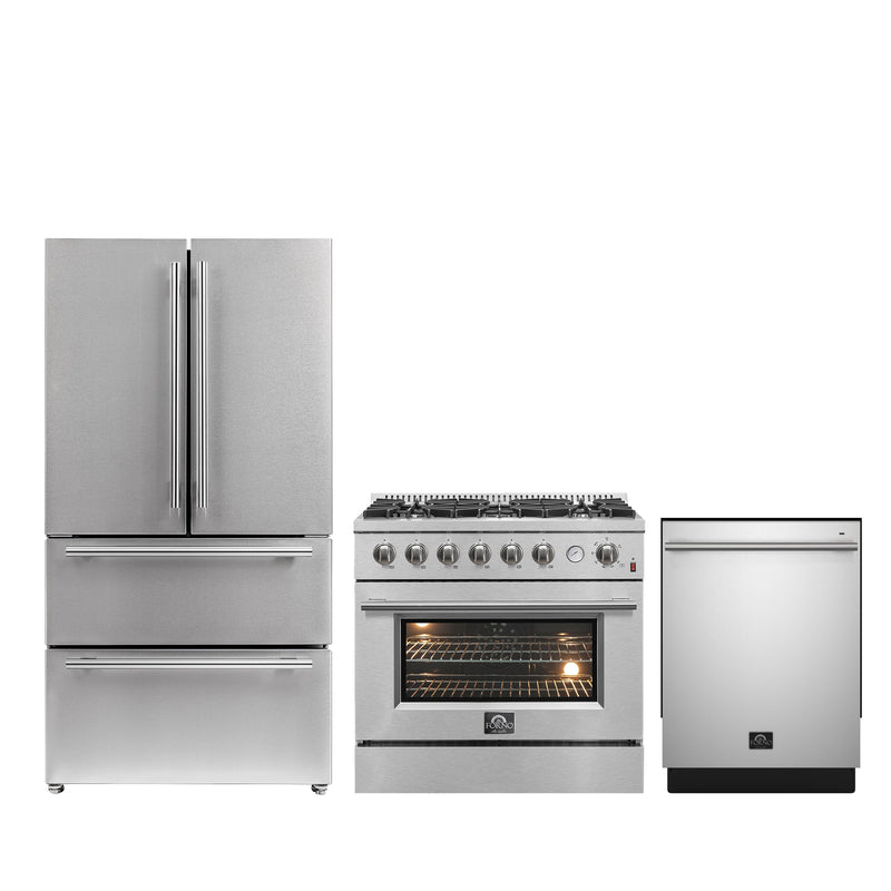 Forno FBDL-009-01CAUS 36 in. Appliance Package in Stainless Steel