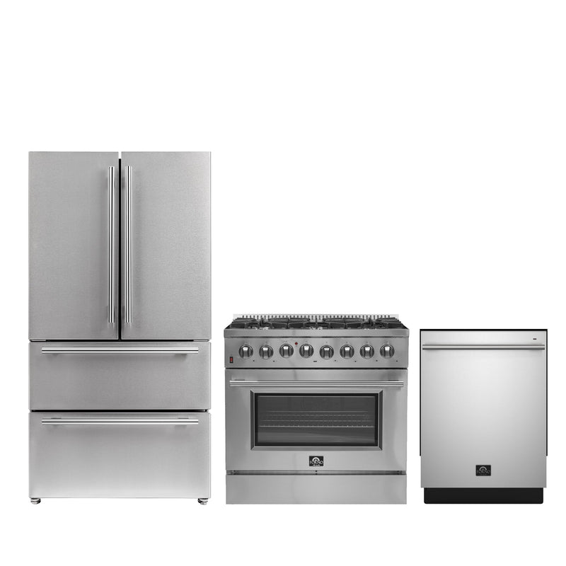 Forno FBDL-009-02CAUS 36 in. Appliance Package in Stainless Steel