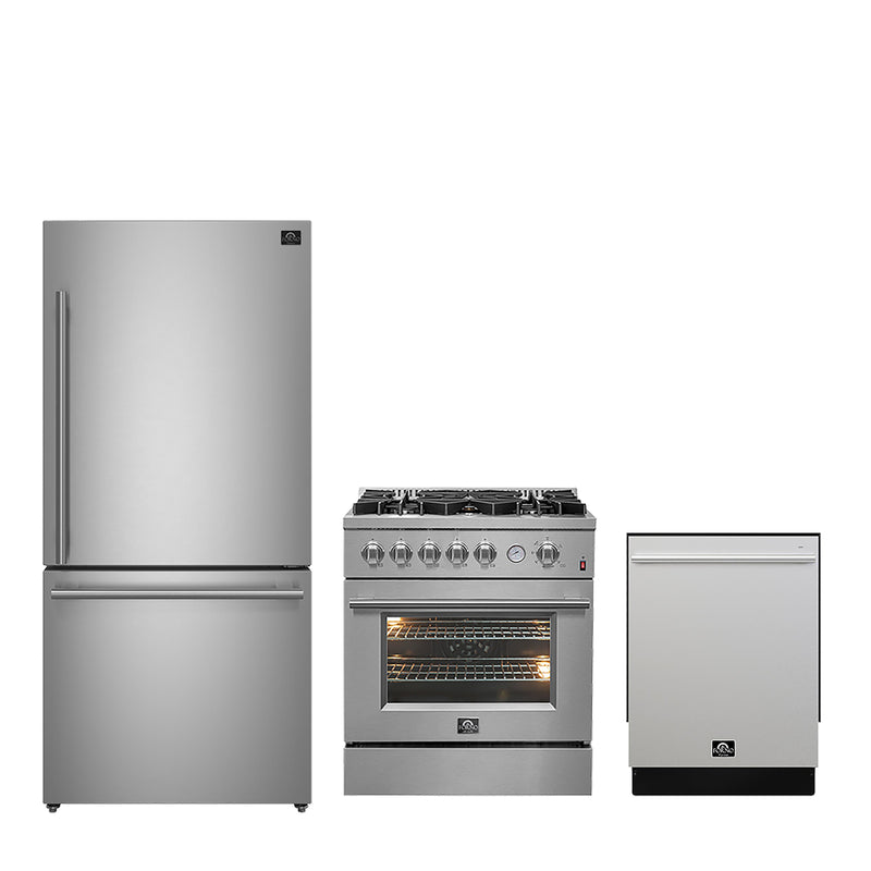 Forno FBDL-012-01CAUS 30 in. Appliance Package in Stainless Steel