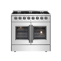 Forno Galiano 36" Freestanding French Door Dual Fuel Range