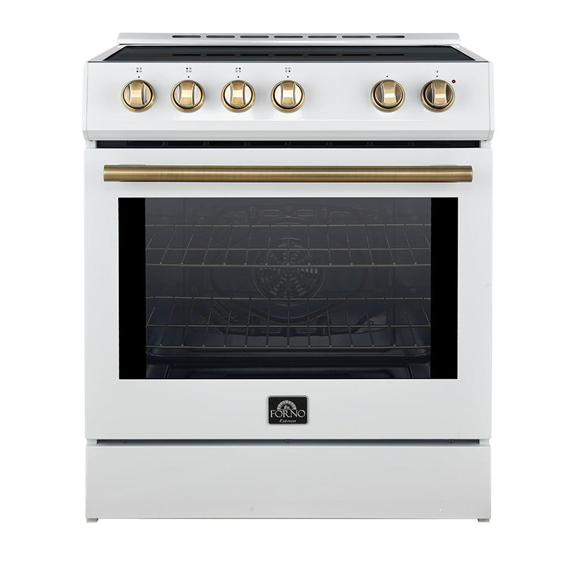 Forno FFSIN0982-30WHT Leonardo Espresso 30 in. Induction Range in White