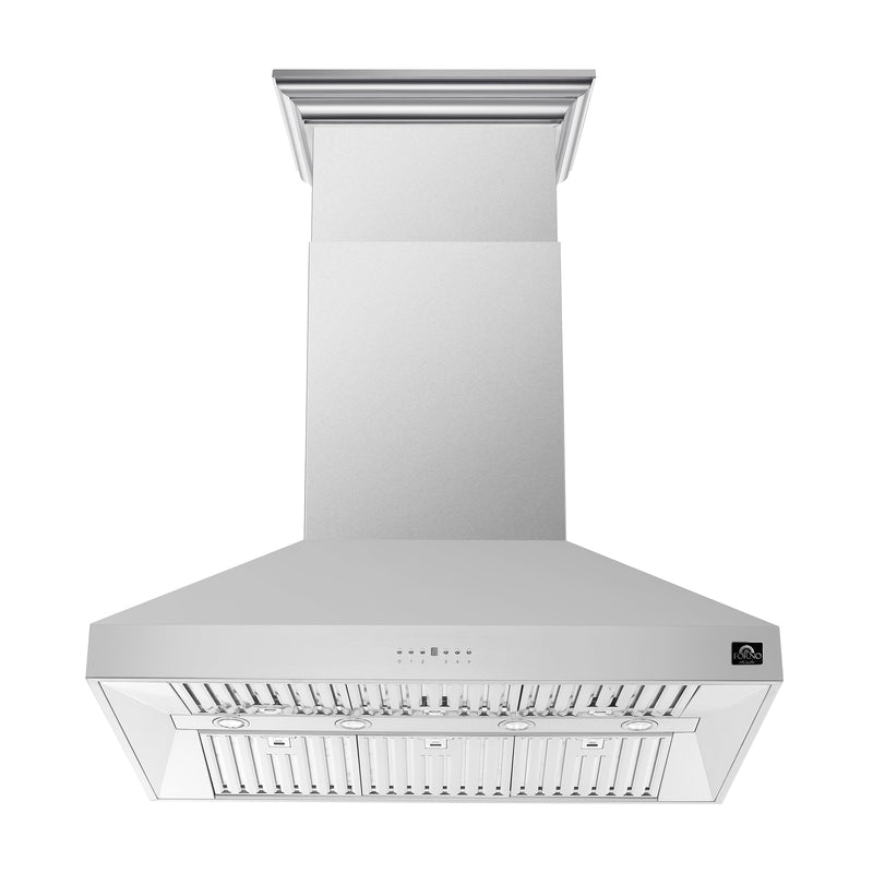 Forno FRHIS5129-48 48 in. Island Range Hood in Stainless Steel
