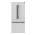 Forno Gallipoli Espresso 30-Inch White French Door Refrigerator, Bottom Freezer, 17.5 Cu. Ft., No Frost, Ice Maker