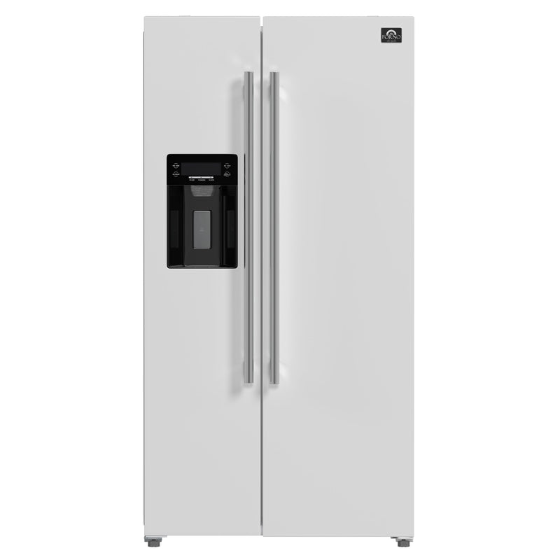 Forno FFRBI1844-36WHT 36 in. Side-by-Side Refrigerator in White