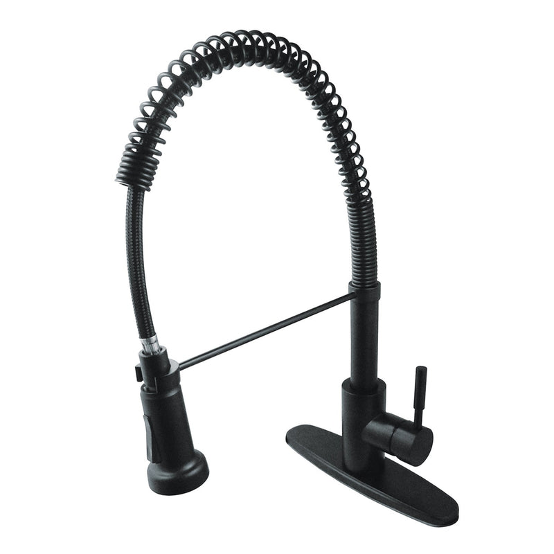 Kingston Brass GSY8880DL Kitchen Faucet in Matte Black