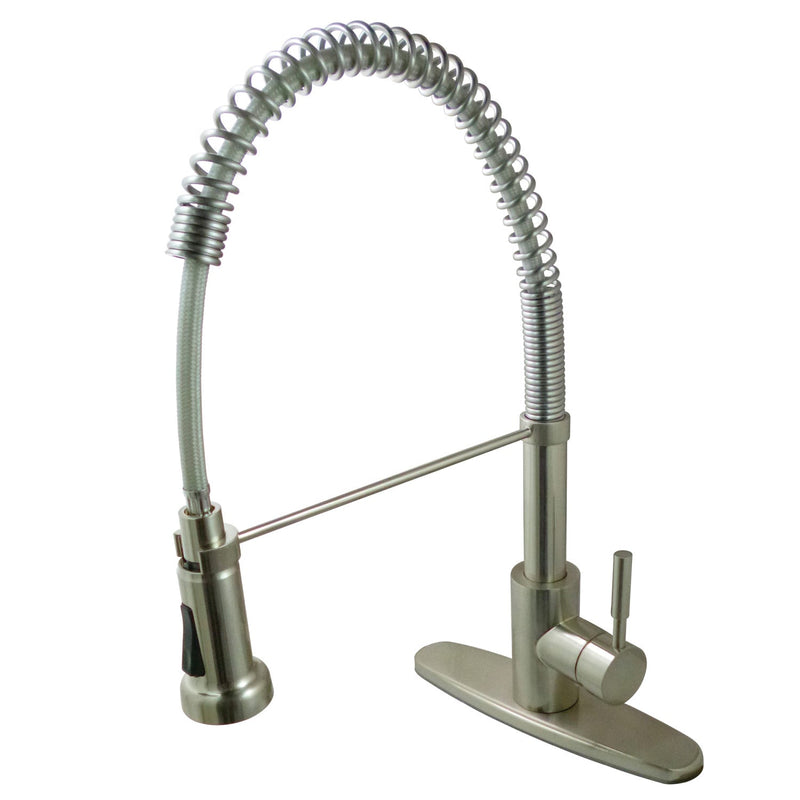 Kingston Brass GSY8888DL Kitchen Faucet in Brushed Nickel