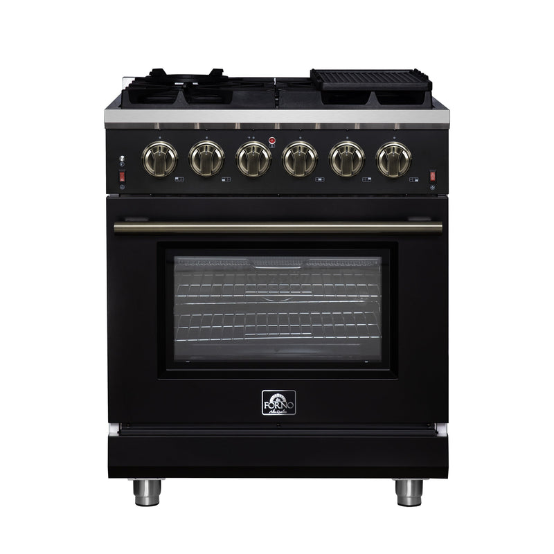 Forno FFSGS6239-30BLK 30 in. Gas Range in Black