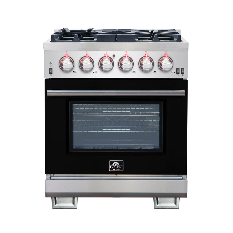 Forno FFSGS6260-30BLK Capriasca 30 in. Gas Range in Black