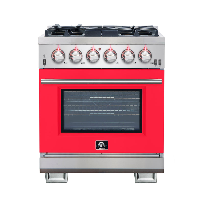 Forno FFSGS6260-30RED Capriasca 30 in. Gas Range