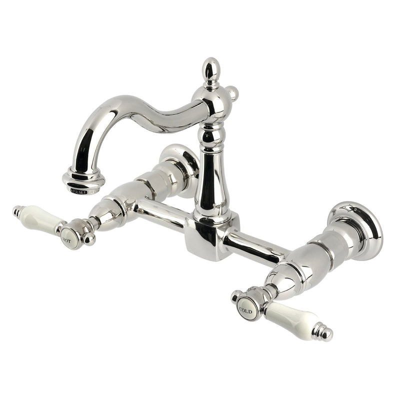 Kingston Brass KS1266BPL Heirloom Kitchen Faucet in Polished Nickel