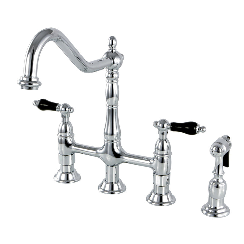 Kingston Brass KS1271PKLBS Duchess Kitchen Faucet in Polished Chrome