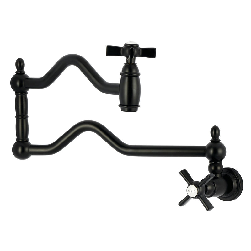 Kingston Brass KS2100ZX Tulare Pot Filler in Matte Black