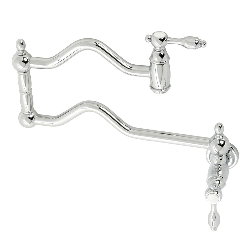 Kingston Brass KS2101TAL Heirloom Pot Filler in Polished Chrome