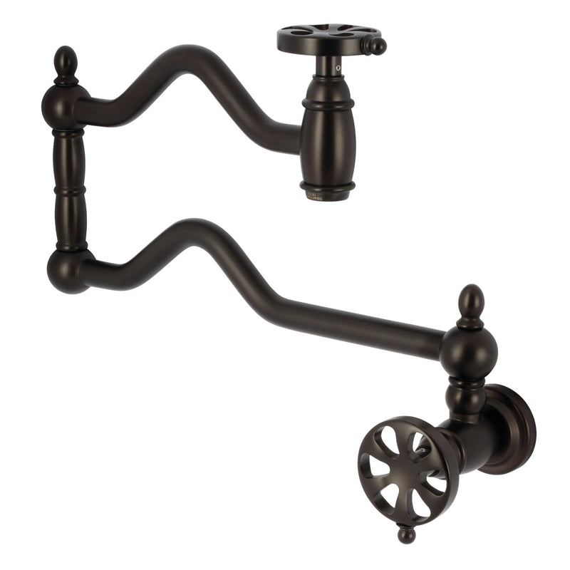 Kingston Brass KS2105RX Tulare Pot Filler in Oil Rubbed Bronze