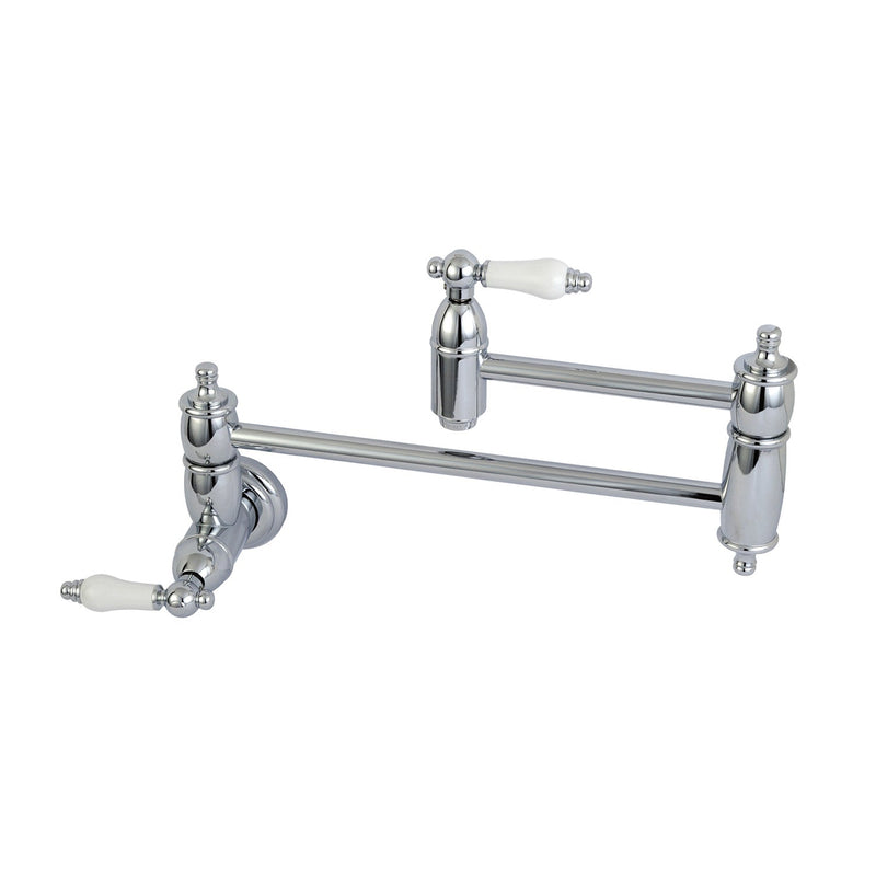 Kingston Brass KS3101PL Heirloom Pot Filler in Polished Chrome