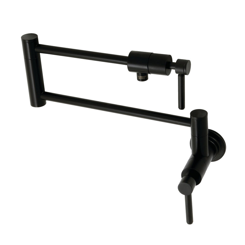 Kingston Brass KS4100DL Pot Filler in Matte Black