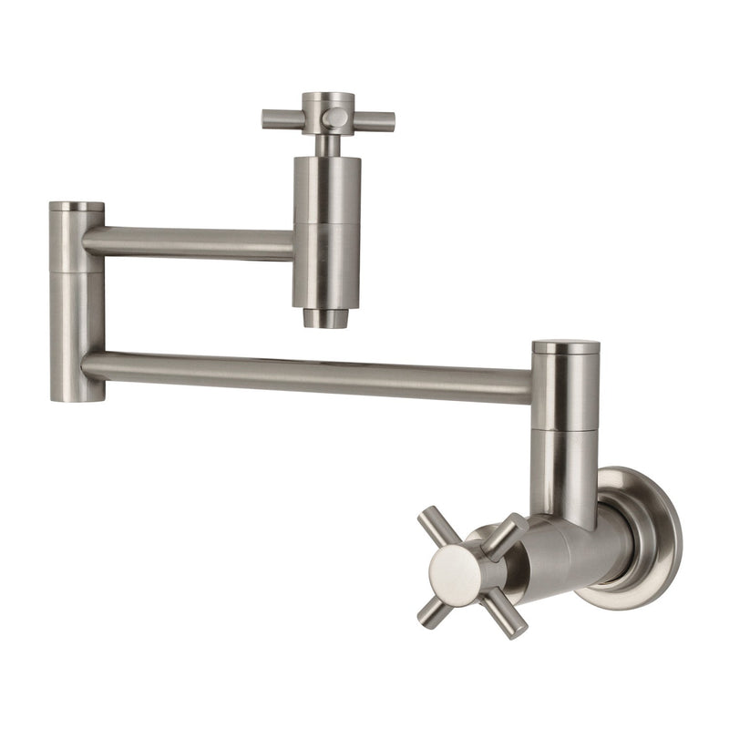Kingston Brass KS8108DX Pot Filler in Brushed Nickel