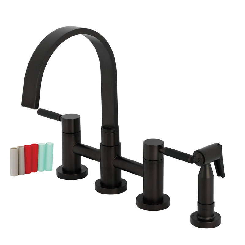Kingston Brass KS8265DKLBS Kitchen Faucet in Oil Rubbed Bronze