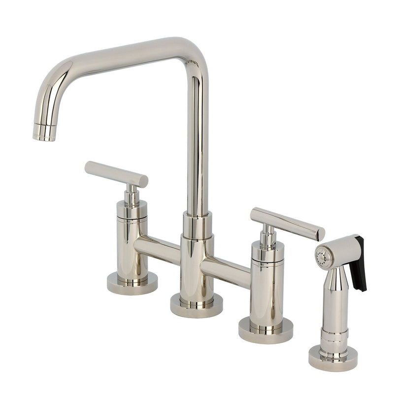 Kingston Brass KS8286CMLBS Kitchen Faucet in Polished Nickel