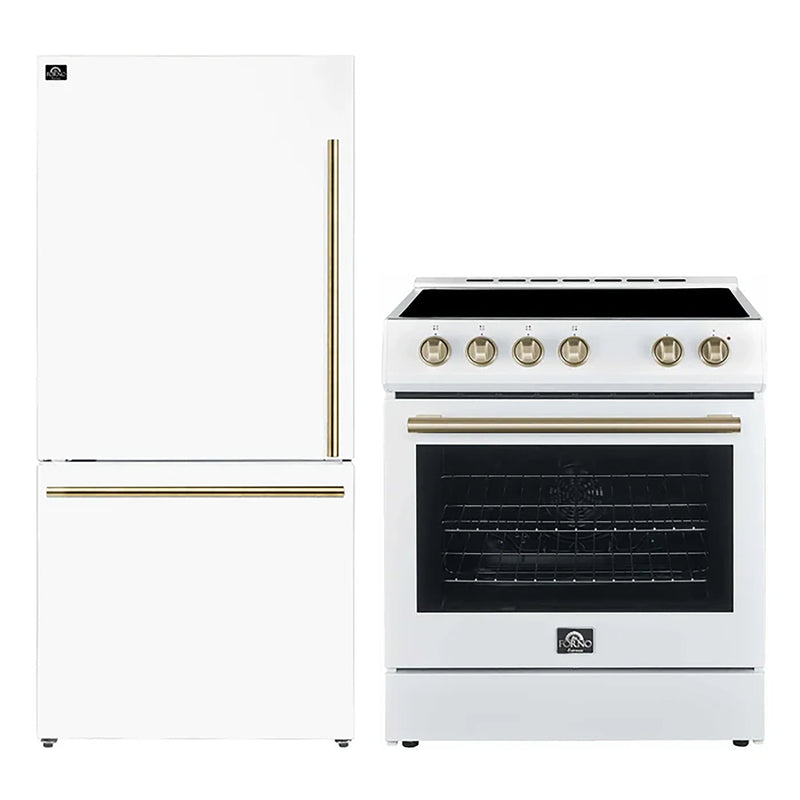 Forno FBDL-003-08US 30 in. Appliance Package in White