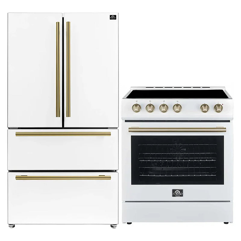 Forno FBDL-003-09US 30 in. Appliance Package in White