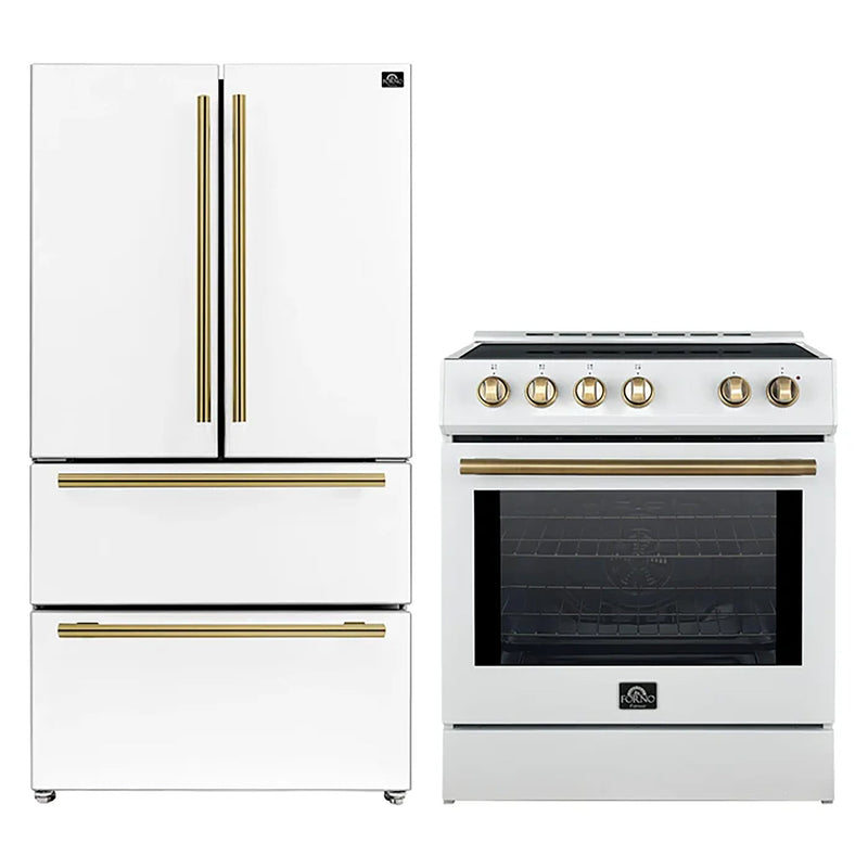 Forno FBDL-014-08CAUS 30 in. Appliance Package in White