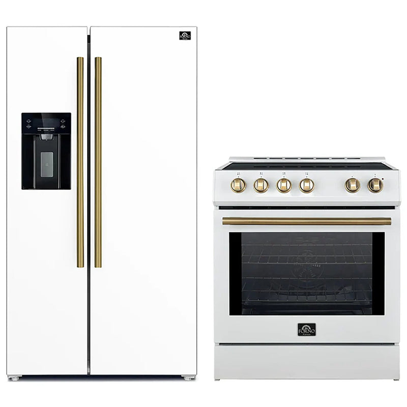 Forno FBDL-014-09CAUS 30 in. Appliance Package in White