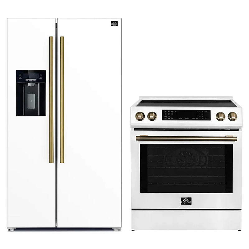 Forno FBDL-015-09CAUS 30 in. Appliance Package in White
