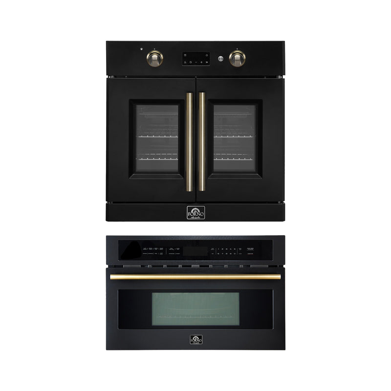 Forno 3093-30 30 in. Appliance Package in Black