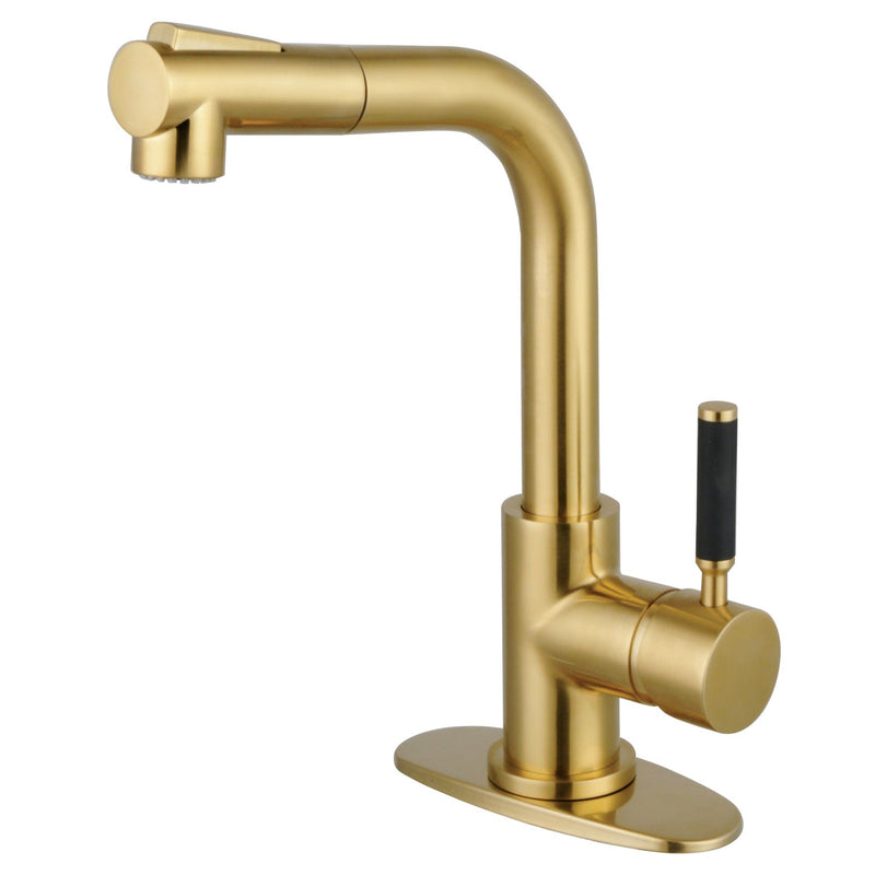 Kingston Brass LS2413DKL Kitchen Faucet in Brushed Brass