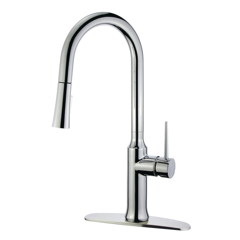 Kingston Brass LS2721NYL Kitchen Faucet in Polished Chrome