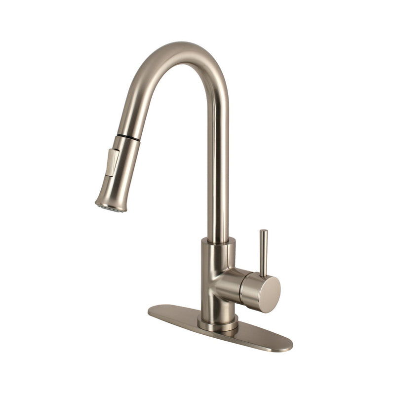 Kingston Brass LS8628DL Kitchen Faucet in Brushed Nickel
