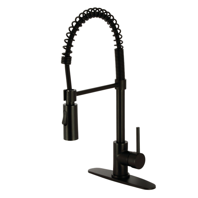 Kingston Brass LS8770DL Kitchen Faucet in Matte Black