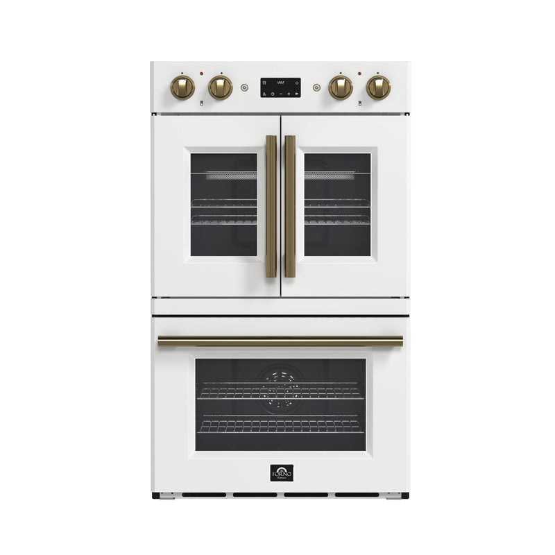 Forno FBOEL1340-30WHT 30 in. Double Wall Oven in White