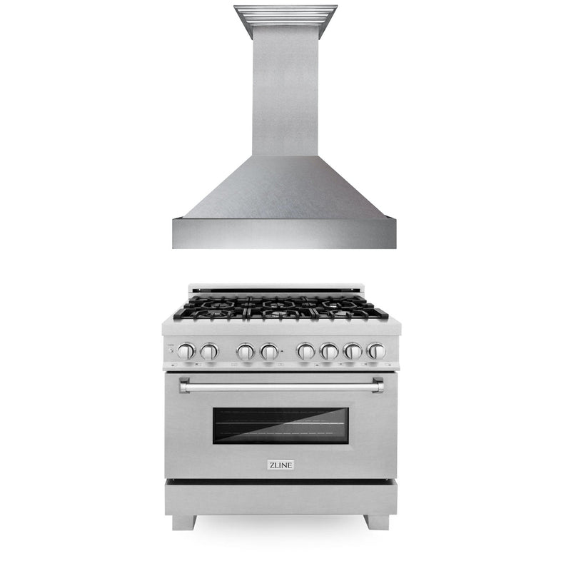 ZLINE 2KP-RASSNRH36 36 in. Appliance Package in Satin Stainless Steel