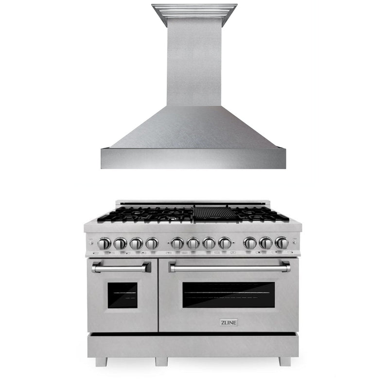 ZLINE 2KP-RASSNRH48 48 in. Appliance Package in Satin Stainless Steel