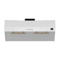 Forno Bari Espresso 30-Inch Under Cabinet Range Hood, White, 600 CFM, LED Lighting, Dishwasher-Safe Baffle Filters, 3-Speed Fan Control