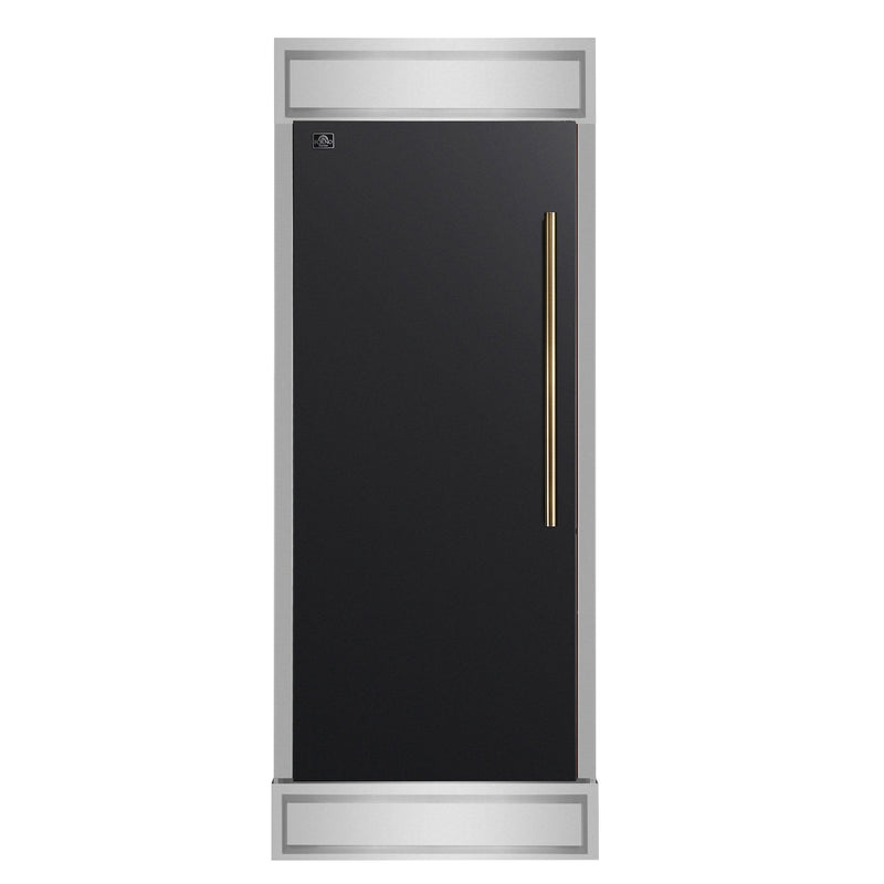 Forno FFFFD1722-32LMG-BLK Maderno 28 in. Refrigerator/Freezer in Black